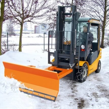 Stapler-Schneeschieber mit Gummileiste – 1.500 mm, Bauer®